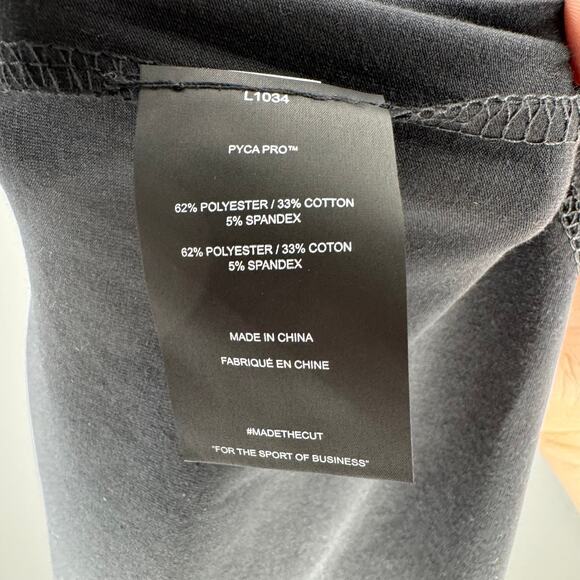 NWT CUTS Men's Short Sleeve Crew Curve Hem Black Large - Picture 5 of 5